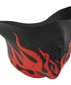 Zan Headgear Riding Gear ZANheadgear Flames Neoprene Half Mask