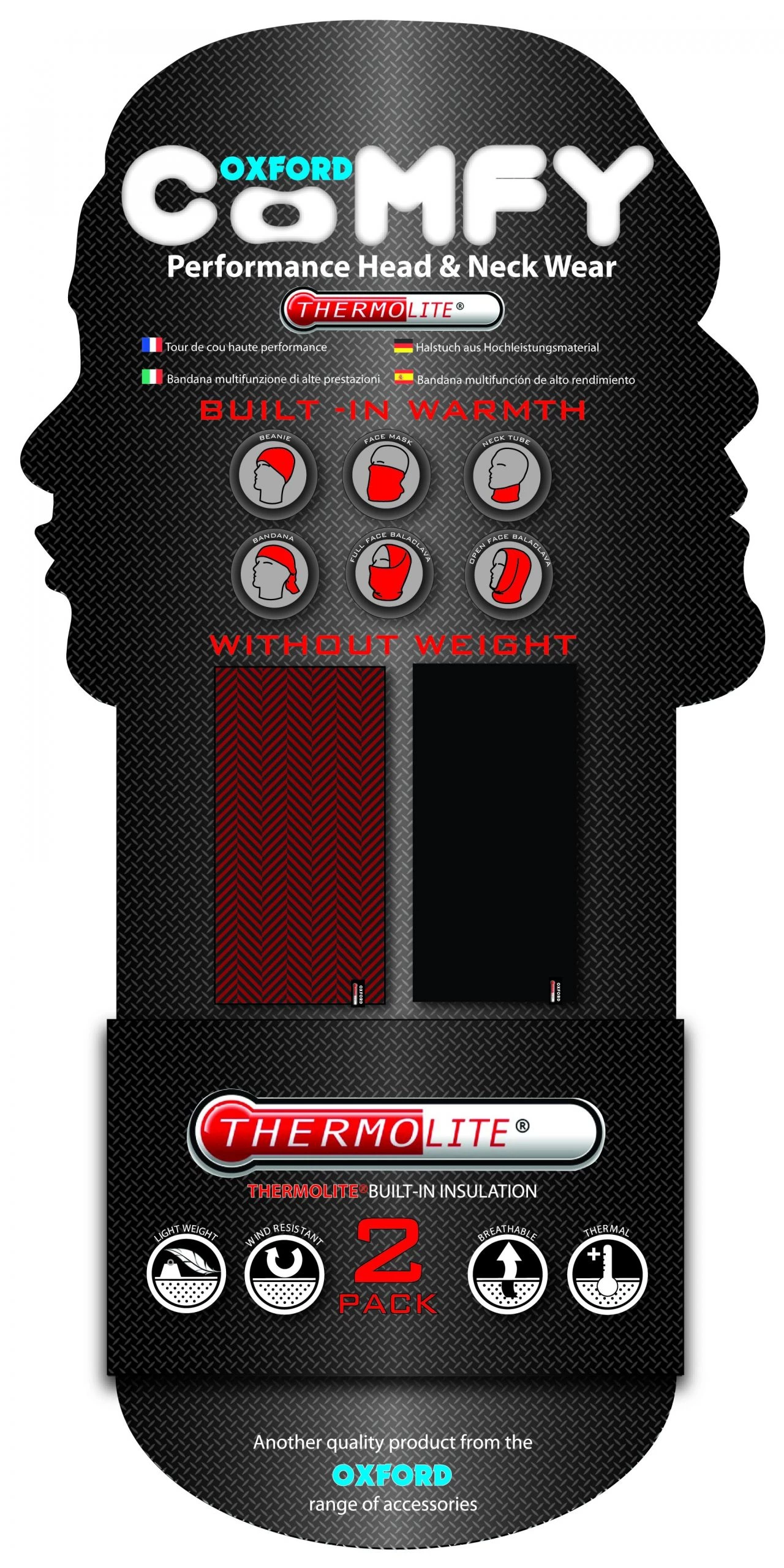 Oxford Products Headwear Oxford Comfy Thermolite 2 Oxford Products Headwear Oxford Comfy Thermolite - Image 2