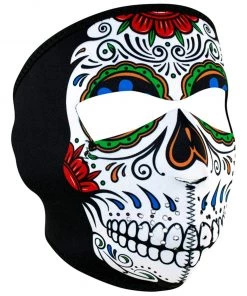 Zan Headgear Headwear ZANheadgear Skull Neoprene Full Face Mask -Cheap Clothing Store zan headgear full face neoprene mask muerte skull