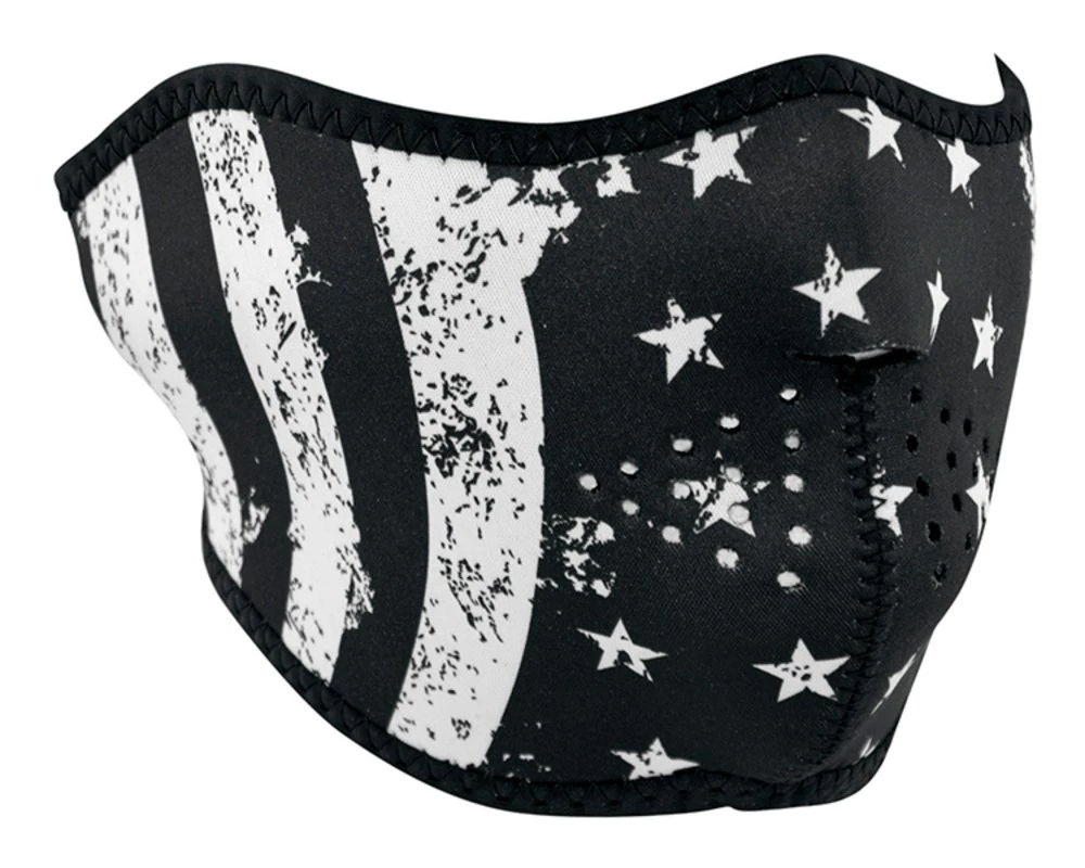 Zan Headgear Headwear ZANheadgear Patriotic Neoprene Half Face Mask 1 Zan Headgear Headwear ZANheadgear Patriotic Neoprene Half Face Mask