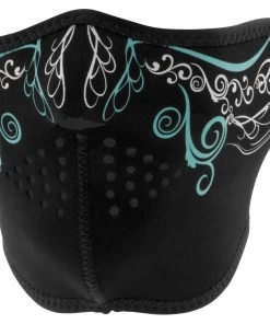 Zan Headgear Headwear ZANheadgear Glow In The Dark Neoprene Half Mask -Cheap Clothing Store zan headgear half mask glw in dark venetn venetian 1