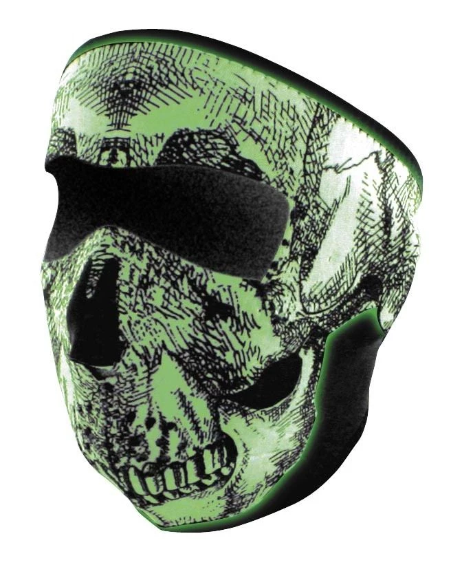 Zan Headgear Riding Gear ZANheadgear Glow In The Dark Neoprene Full Face Mask 5 Zan Headgear Riding Gear ZANheadgear Glow In The Dark Neoprene Full Face Mask - Image 5