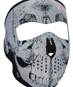 Zan Headgear Headwear ZANheadgear Skull Neoprene Full Face Mask -Cheap Clothing Store zans skull neoprene full face mask reflective skull