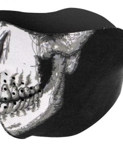 Zan Headgear Headwear ZANheadgear Skull Neoprene Half Mask -Cheap Clothing Store zans skull neoprene half mask skull 1