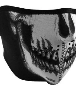 Zan Headgear Headwear ZANheadgear Skull Neoprene Half Mask -Cheap Clothing Store zans skull neoprene half mask skull
